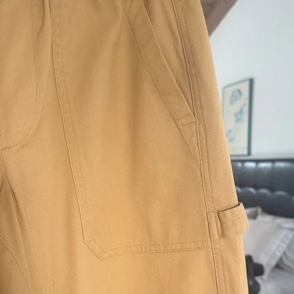 Women's Casual Cargo Pants in Golden - Picture 2 of 4